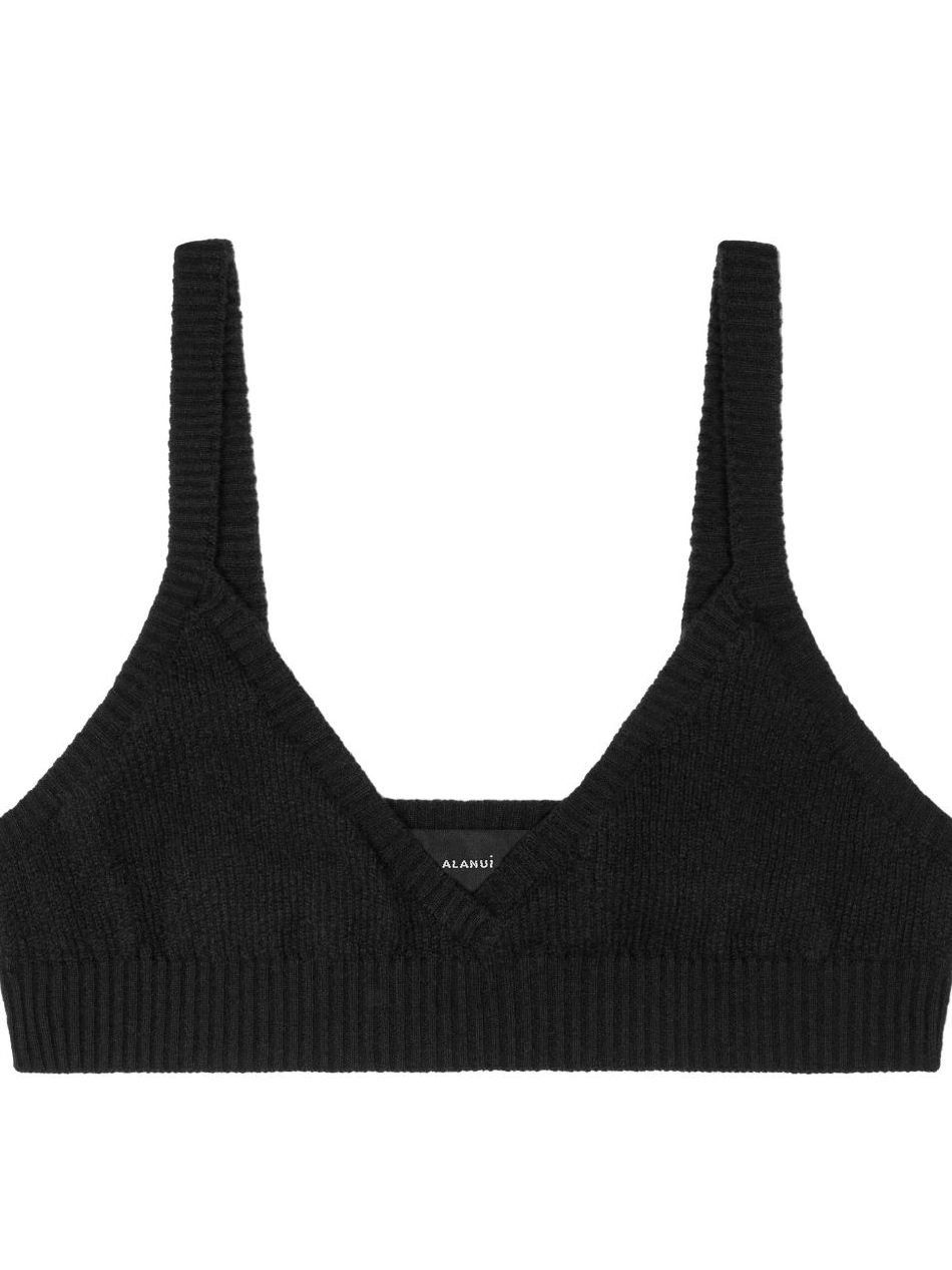 Affordable cashmere v-neck Alanui bralette Women 0807